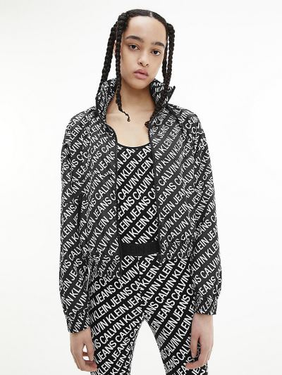 Calvin Klein Ruhák HU541334 | Calvin Klein Recycled Polyester Packable Női Széldzseki Fekete